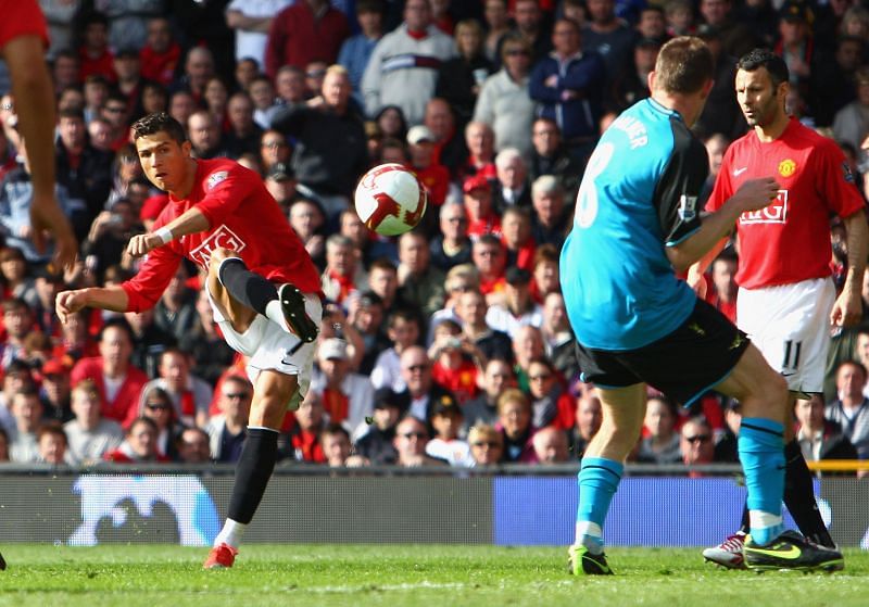 Cristiano Ronaldo's was at his last season at Old Trafford.